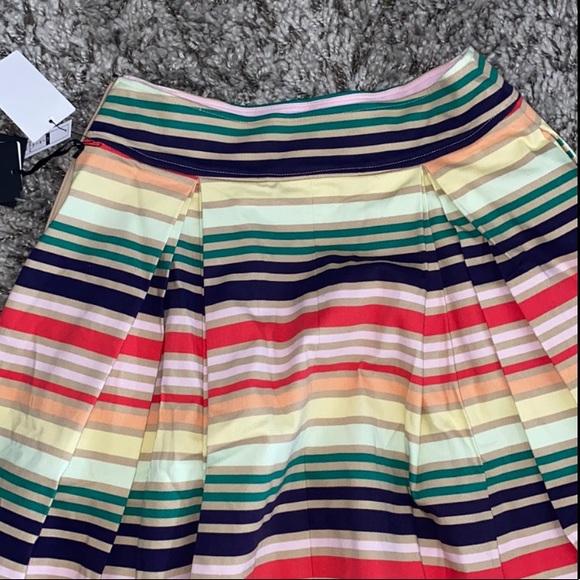 Halogen Multicolor Striped A-Line Skirt - Picture 8 of 8